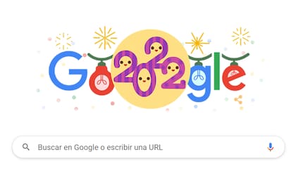 El doodle de Google de Fin de Año