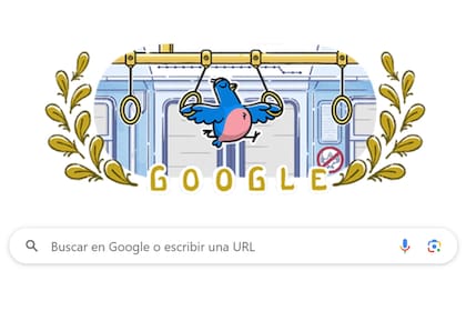 El doodle de la gimnasia artística olímpica