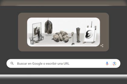 El doodle del día es para la reconocida artista (Captura Google)
