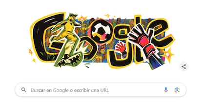 El doodle que eligió Google para celebrar el inicio de la Copa América 2024 (Foto: Google)