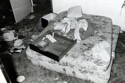 El dormitorio en el que fue hallado Oberdan Sallustro, en una casa de la calle Castañares, en Villa Lugano