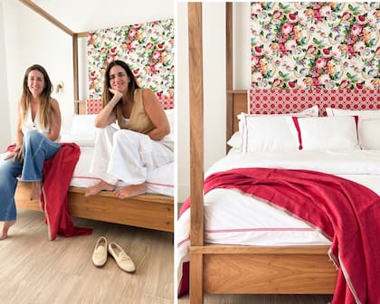 El dormitorio es un lugar para descansar, para bajar lo que pasó en el día, para soñar, coinciden las hermanas Luz y Victoria Vidal.