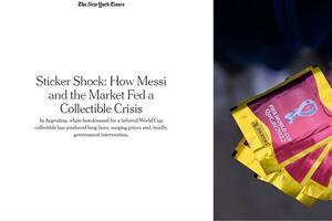El drama de conseguir las figuritas del Mundial en la Argentina, en The New York Times