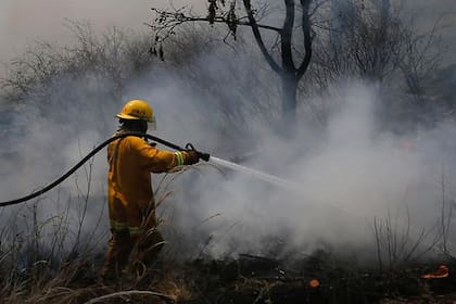 Las llamas que avanzan hacia Calamuchita y rodean el observatorio de Bosque Alegre, e incendian los pinares de la zona