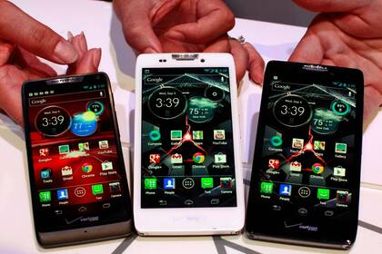 El Droid Razr M junto al Razr HD y el Razr MAXX HD