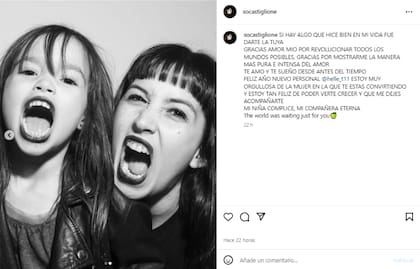 El dulce mensaje de Sofía Gala para su hija Helena (Foto: Instagram @socastiglione)