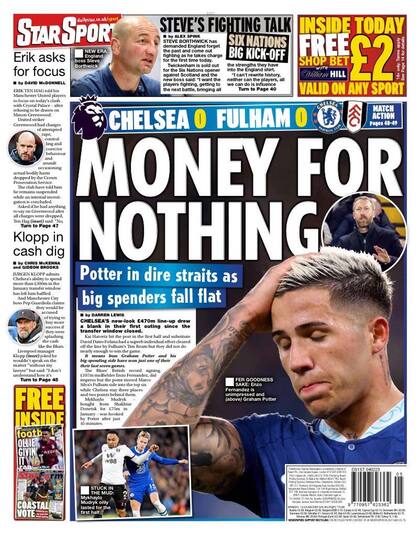 El duro análisis de los diarios ingleses sobre el partido debut de Enzo Fernández en el Chelsea.