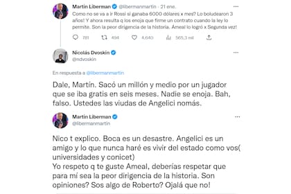 El duro cruce de tuits entre Martín Liberman y Nicolás Dvoskin, investigador del CONICET