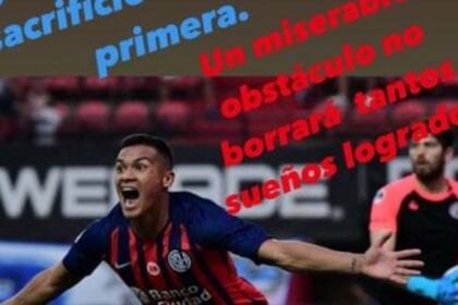 El posteo de Fabricio Coloccini en defensa del lesionado Andrés Herrera.