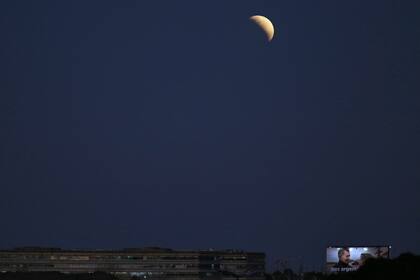 El eclipse lunar desde Buenos Aires