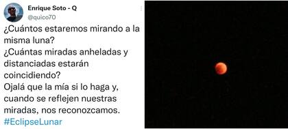 El Eclipse Lunar también se prestó para las reflexiones de los usuarios en Twitter