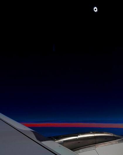 El eclipse solar en la región de la Araucania, en Chile