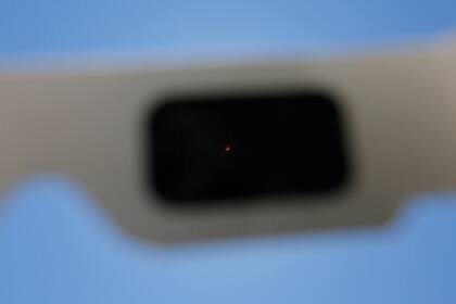 La medialuna vista desde un filtro para no dañar la retina