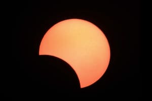 El eclipse total de sol en marcha