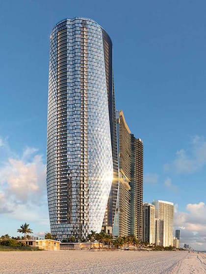 El edificio Bentley Residences de Florida tendrá 61 pisos y una altura de 228 metros