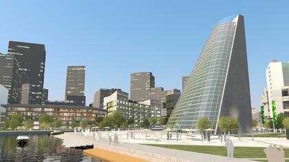 El edificio con una huerta vertical que está construyendo Plantagon en Suecia