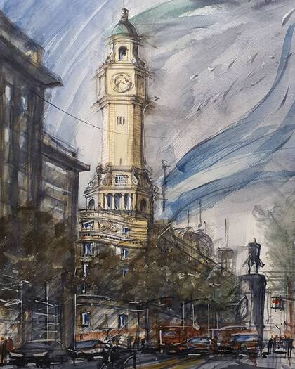 El edificio de la Legislatura porteña.