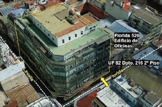 Remataron en US$35.000 una oficina en el edificio de la city por donde fluía el dinero del crimen