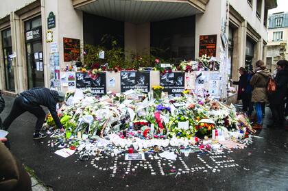 El edificio, después del 7 de enero. Hoy hacen Charlie Hebdo en la redacción de Libération