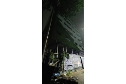 El edificio en construcción abandonado