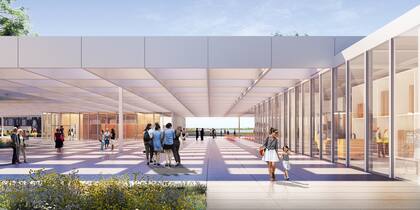 El edificio fue diseñado por el español estudioHerreros, con el apoyo local de Torrado Arquitectos y Bulla en el paisajismo