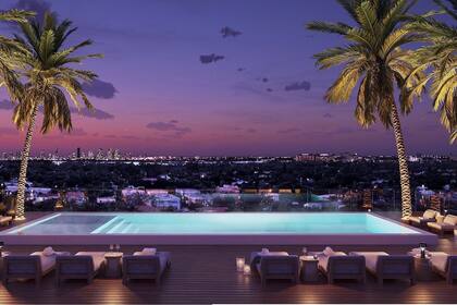 El edificio tendrá vistas privilegiadas del centro de Miami y de la bahía de Biscayne