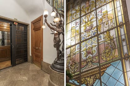 El edificio tiene las características del estilo clásico francés (pisos de mármol, herrería fina, maderas nobles) junto con uno de los adelantos que permitió hacer rascacielos: el ascensor.