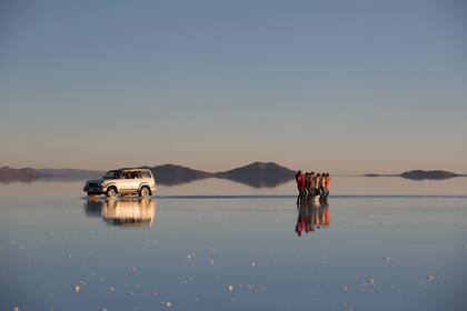 El efecto reflejo convoca particularmente a turistas asiáticos.