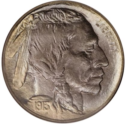 El ejemplar es parte de la serie conocida como Buffalo Nickel
