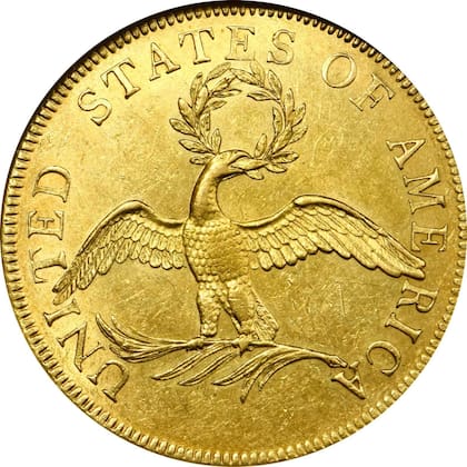 El ejemplar está compuesto en oro y cobre