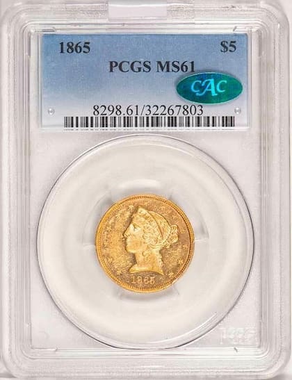 El ejemplar fue calificado como MS61 debido a su buen estado de conservación