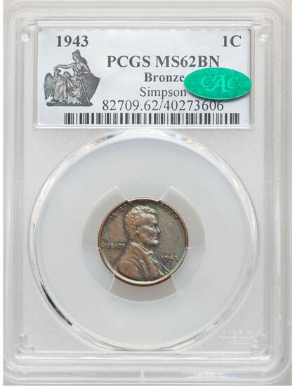 El ejemplar fue calificado como MS62BN debido a su buen estado de conservación