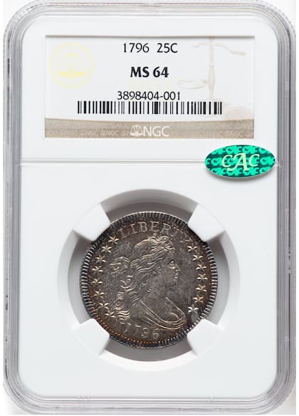 El ejemplar fue calificado como MS64 debido a su buen estado de conservación