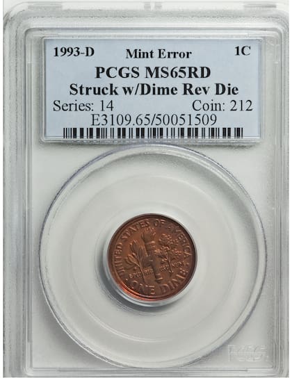 El ejemplar fue calificado como MS65RD debido a su estado de conservación