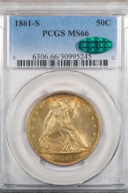 El ejemplar fue calificado como MS66 debido a su buen estado de conservación