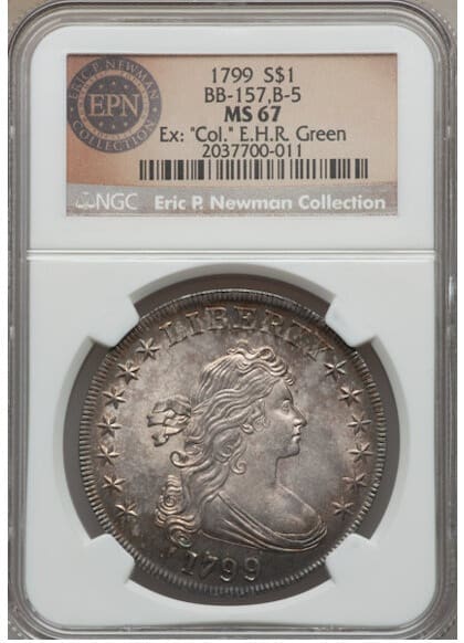 El ejemplar fue calificado como MS67 debido a su excelente estado de conservación