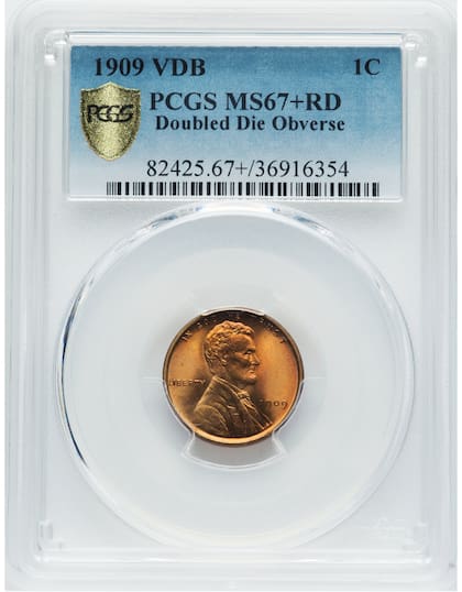 El ejemplar fue calificado como MS67+ Red debido a su estado casi perfecto de conservación