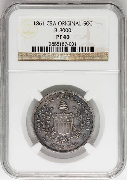 El ejemplar fue calificado como PR40, una de la clasificación más baja de la numismática, debido a la presencia de desgastes