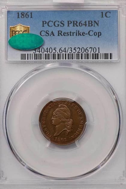 El ejemplar fue calificado como PR64BN debido a su buen estado de conservación