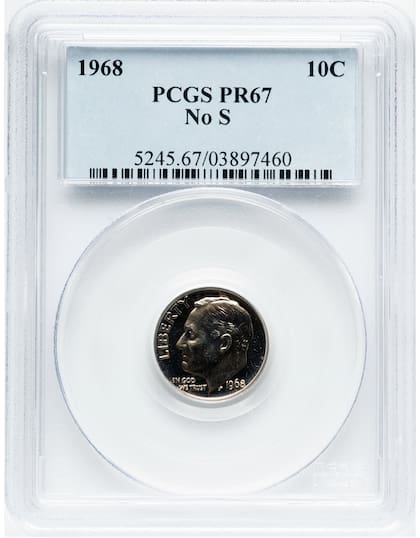 El ejemplar fue calificado como PR67 debido a su estado de conservación con algunos detalles de desgaste