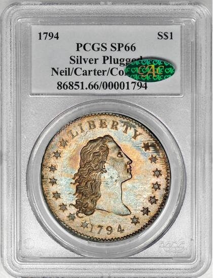 El ejemplar fue calificado como SP66 debido a su estado de conservación y aspecto