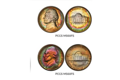El ejemplar más valioso, en grado MS64 Full Steps, alcanzó un precio récord de US$32.200 en una subasta de Heritage Auctions
