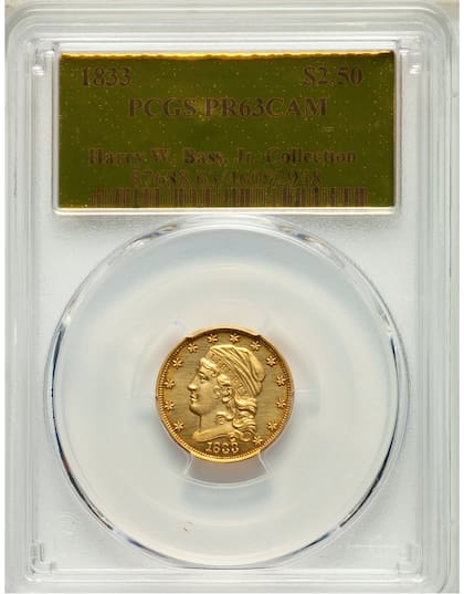 El ejemplar recibió la calificación PR63CAM por su buen estado de conservación y detalles nítidos