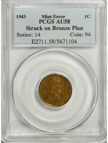 El ejemplar valioso fue calificado como AU58 debido a las marcas de circulación y desgaste que presenta