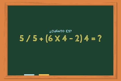 El ejercicio matemático que hay que resolver en 30 segundos