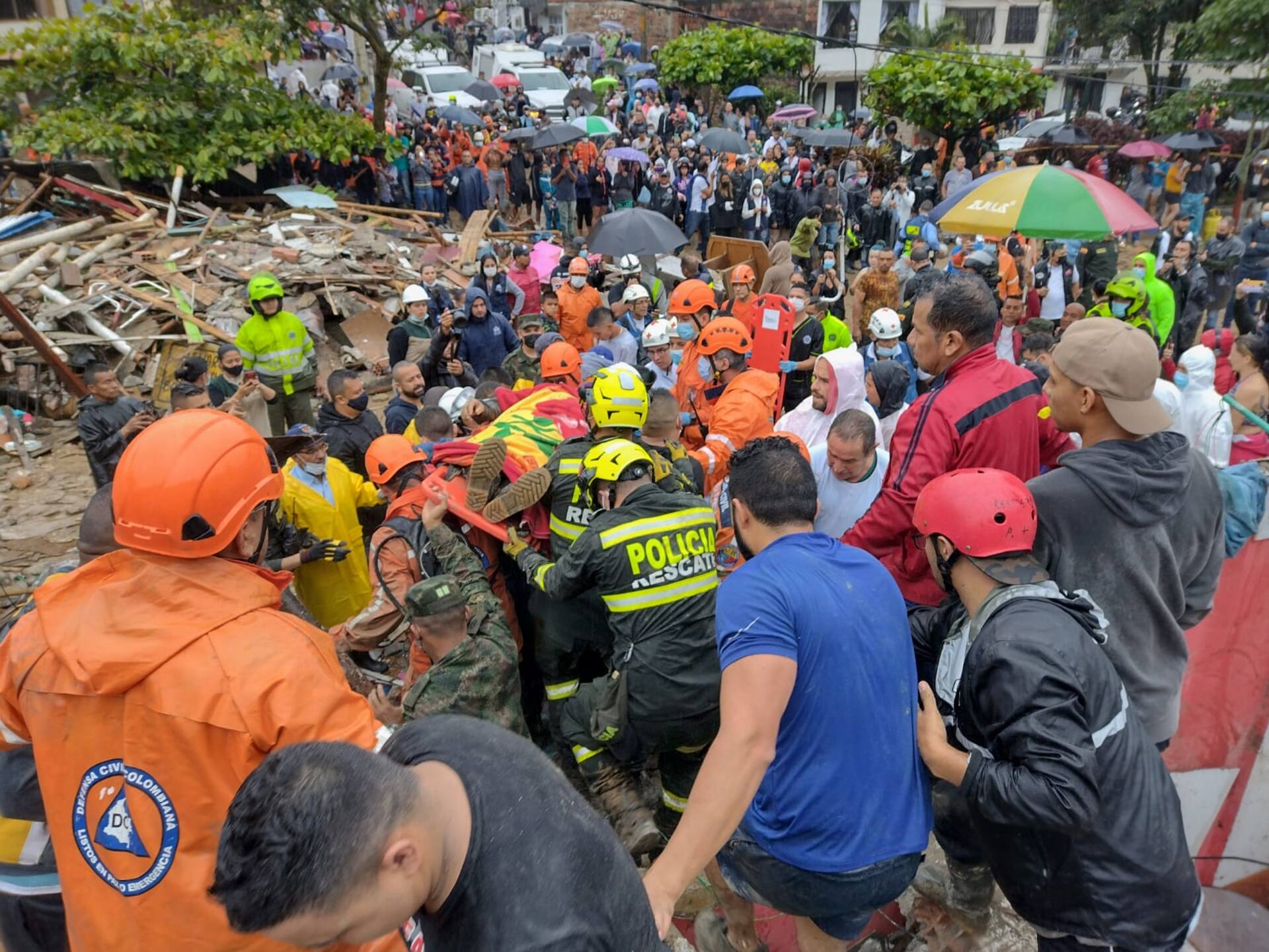 Derrumbe en Colombia 14 muertos por un deslizamiento de tierra LA NACION