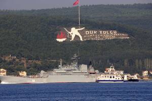 Golpe de Ucrania en el Mar Negro: hundió otro buque de desembarco ruso