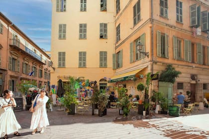 El elegante barrio histórico de Niza