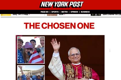 "El elegido", las palabras que utilizó The New York Post para titular sobre la designación de Robert Francis Prevost como nuevo papa