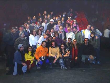 El elenco de El Fulgor Argentino junto al director Francis Ford Coppola